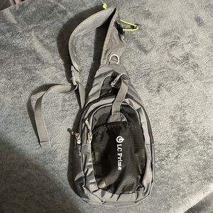 Gray and black LC Prime bag